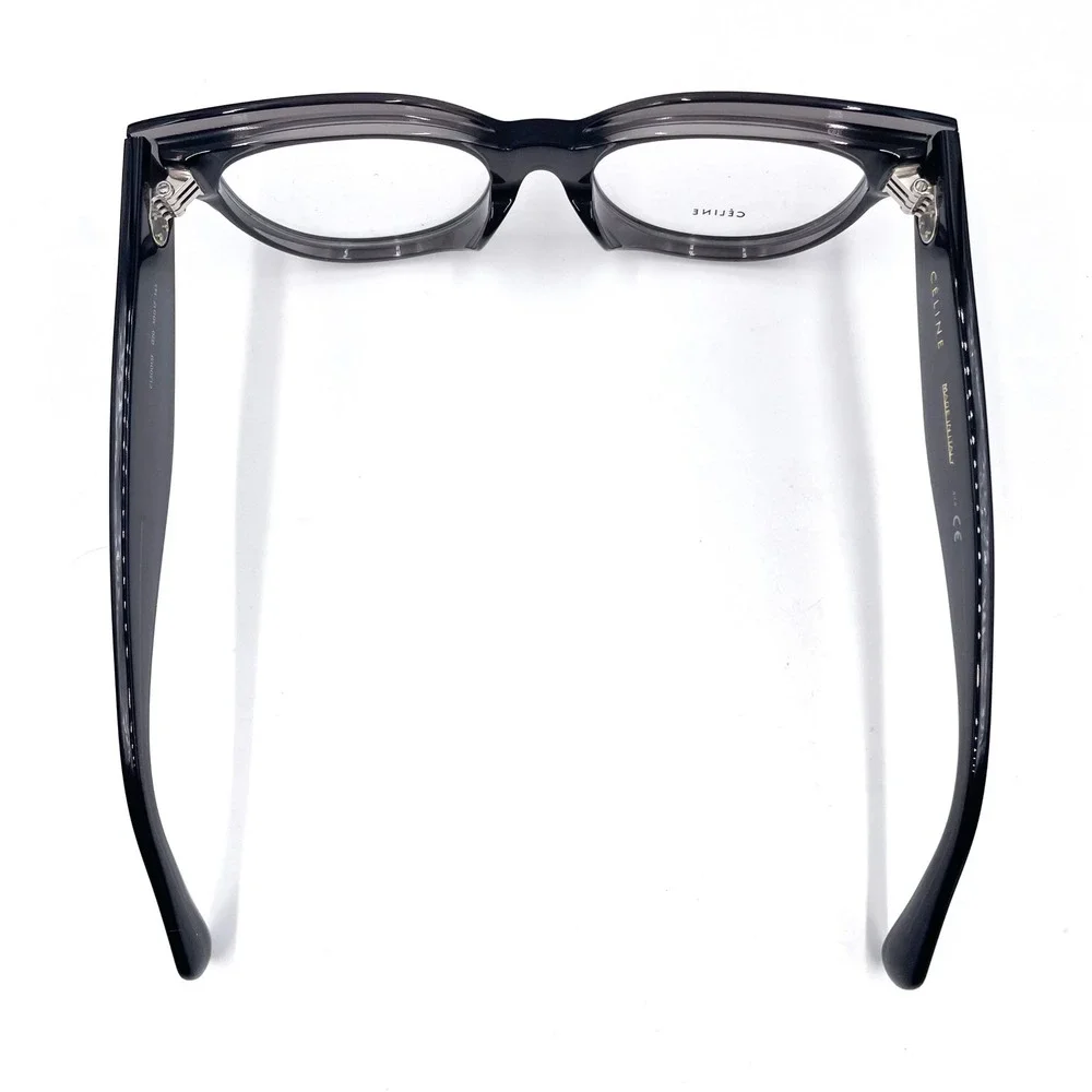 Celine‎ Eyeglasses Dark Gray Acetate Frames Full Rim Square Optical CL50015F